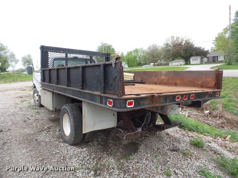 image for item DD9319 1992 Ford F450 Super Duty dump flatbed truck