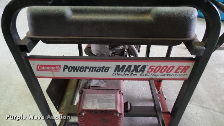 image for item DM9208 Coleman Powermate Maxa 5000ER generator