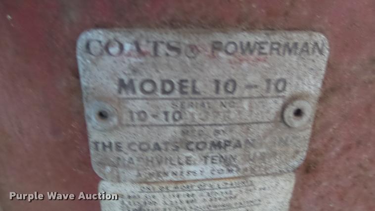 image for item DS9067 Coats 10-10 tire machine