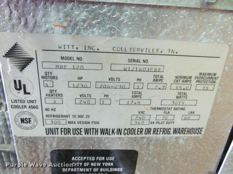 image for item DT9160 (2) walk-in cooler condensing units