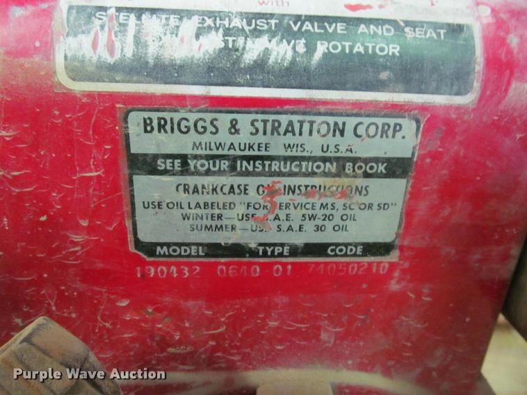 image for item DT9162 Homelight generator