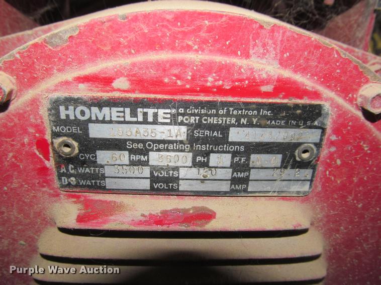 image for item DT9162 Homelight generator