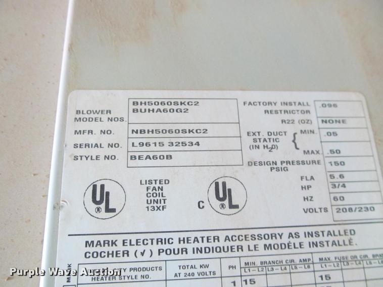 image for item DT9166 AC and heat units