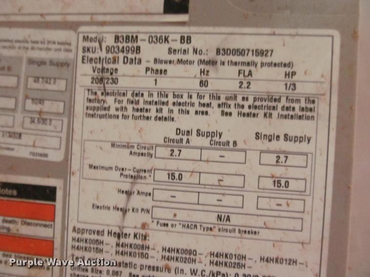 image for item DT9166 AC and heat units