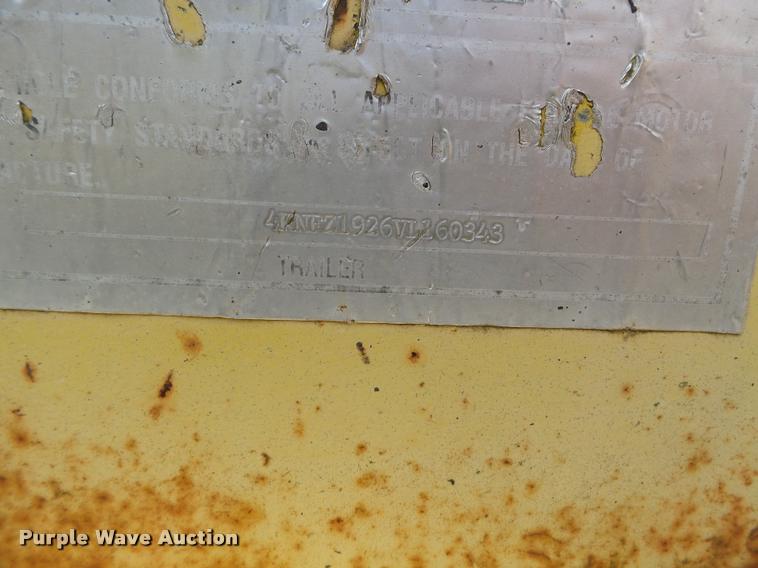 image for item K3285 1997 Towmaster 0020 equipment trailer