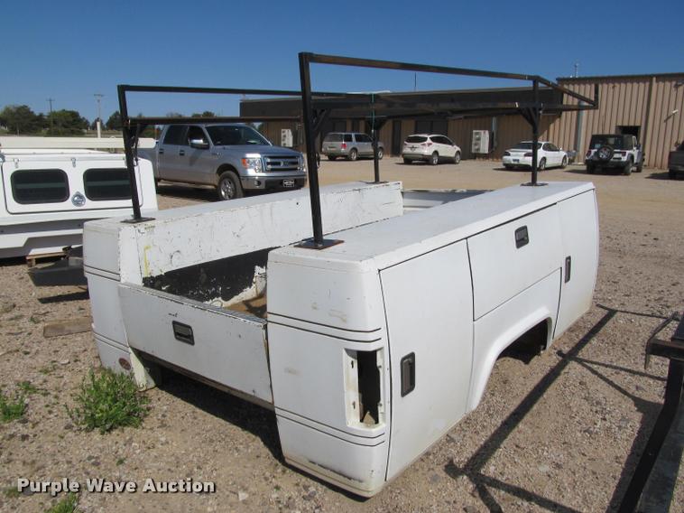 Stahl fiberglass utility bed in Lincoln, KS Item K4920 sold Purple Wave