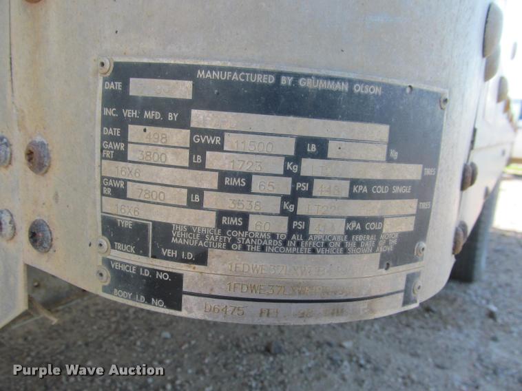 image for item K4924 1998 Ford Econoline E350 box truck