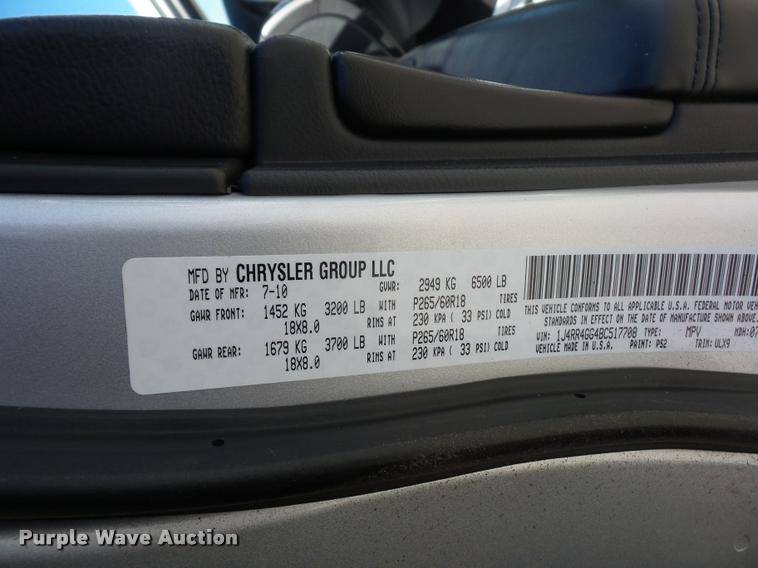 image for item L4711 2011 Jeep Grand Cherokee SUV