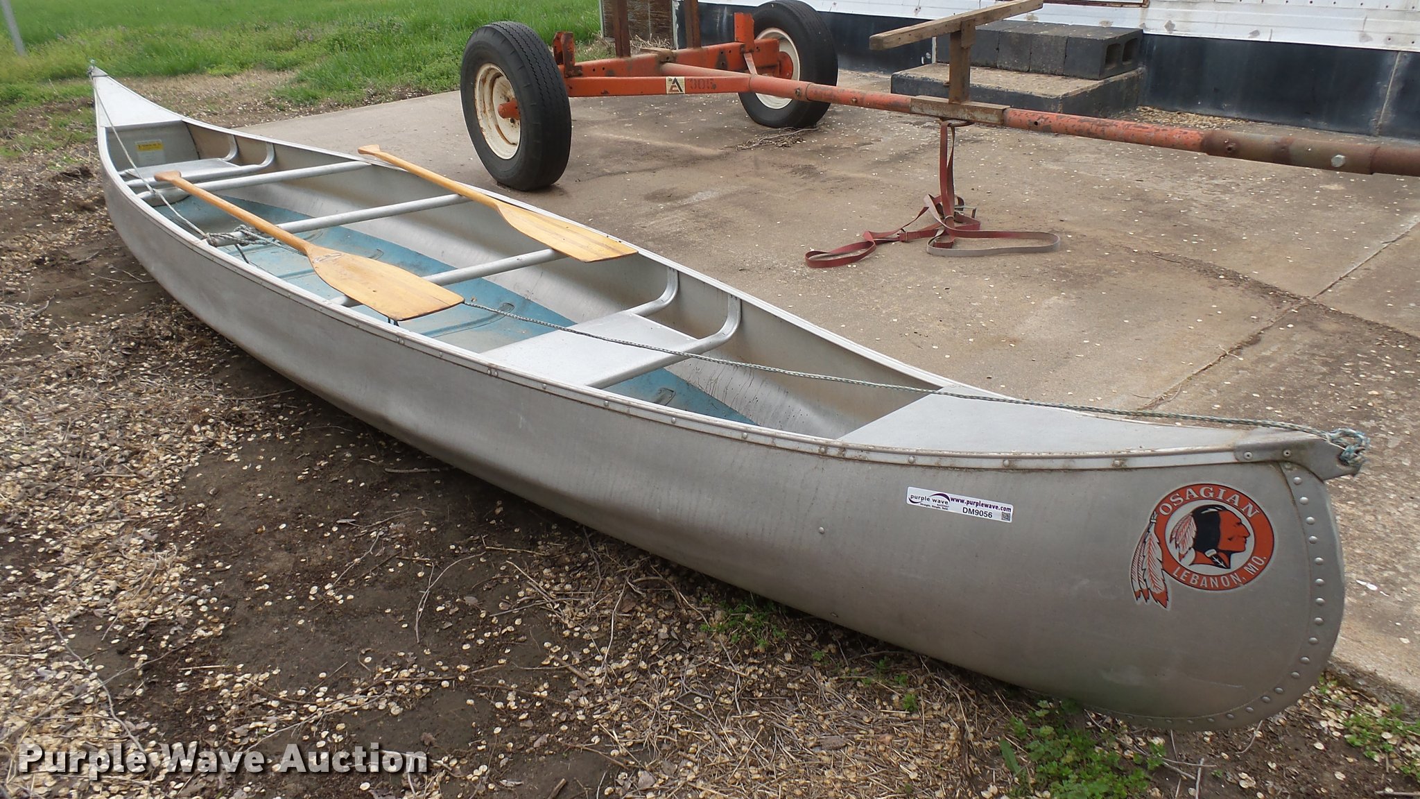 Osagian canoe in Cheney, KS Item DM9056 sold Purple Wave