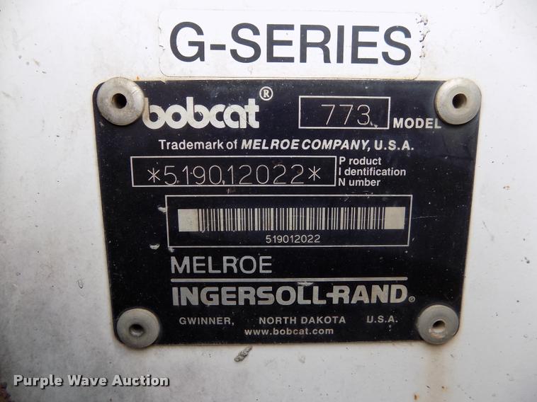 image for item A5061 2000 Bobcat 773 skid steer