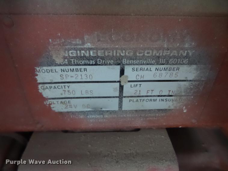 image for item BI9749 Economy SP2130 scissor lift