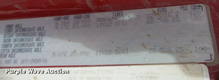 image for item CB9950 2000 Sterling L8513 dump truck