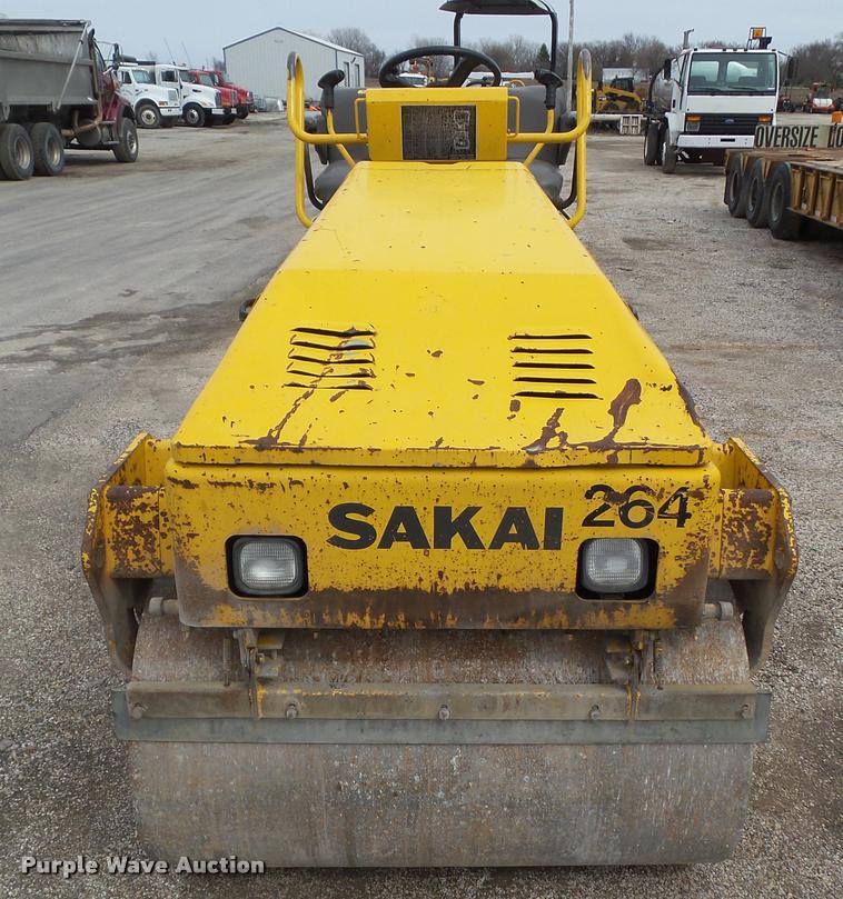 image for item CB9954 2001 Sakai SW320 double drum vibratory roller