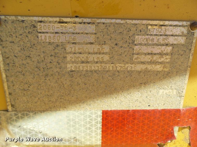 image for item CB9956 1993 Load King bottom dump trailer