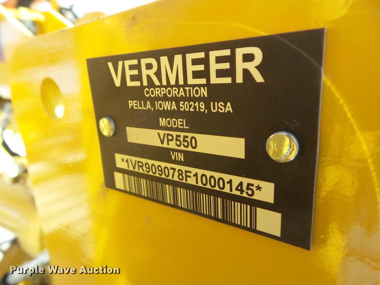 image for item CB9963 2015 Vermeer VP550 vibratory plow