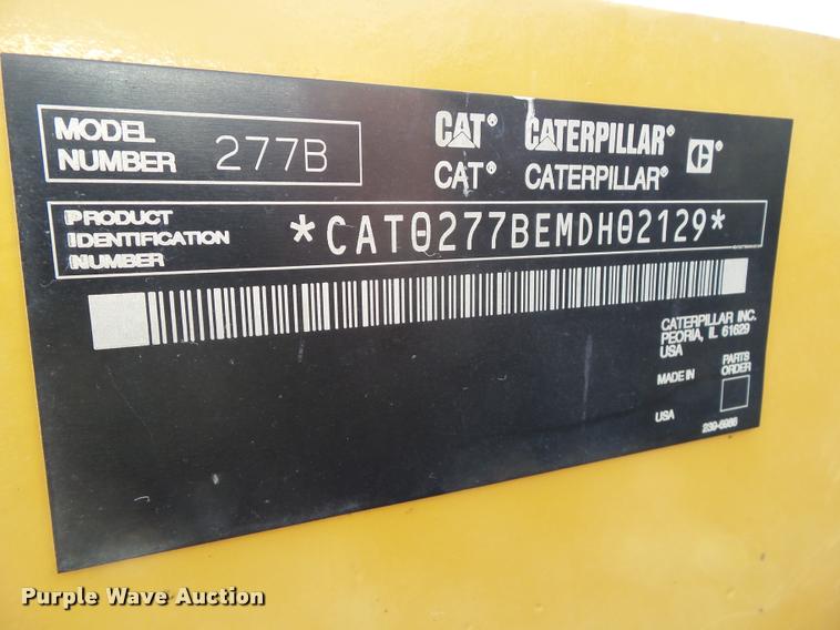 image for item CB9976 2005 Caterpillar 277B skid steer