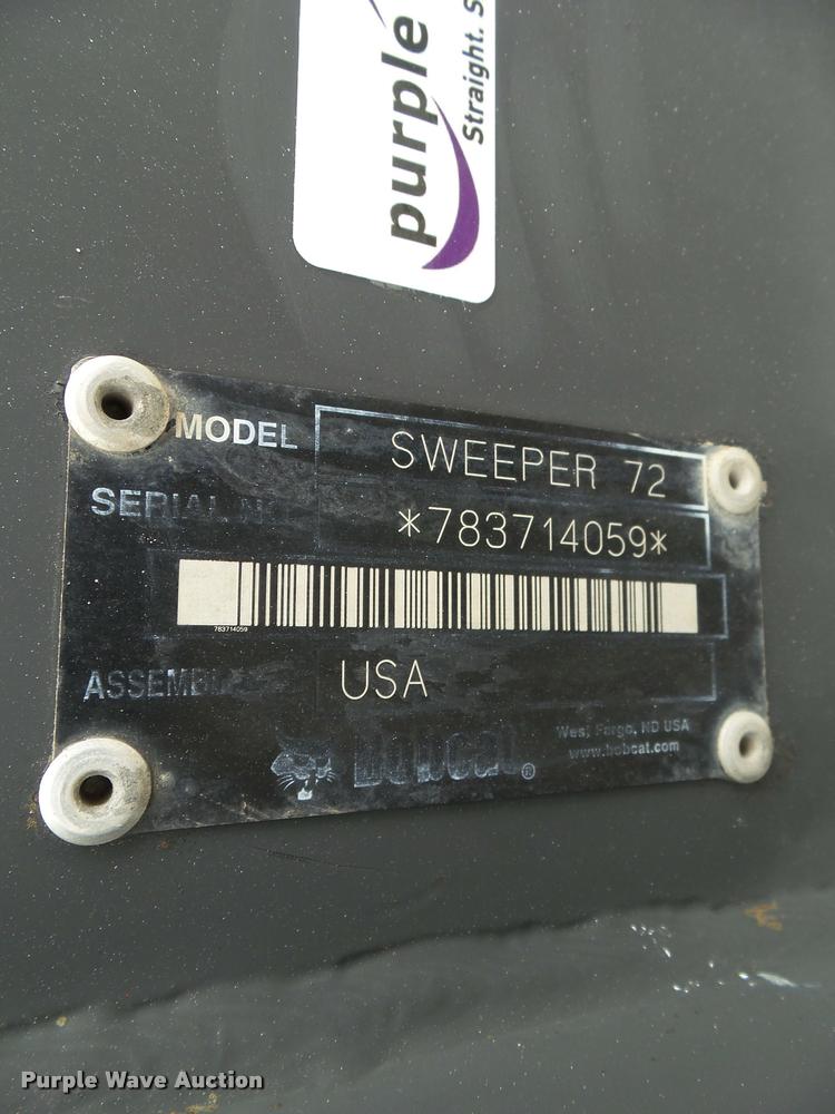 image for item CB9977 Bobcat 72 skid steer sweeper