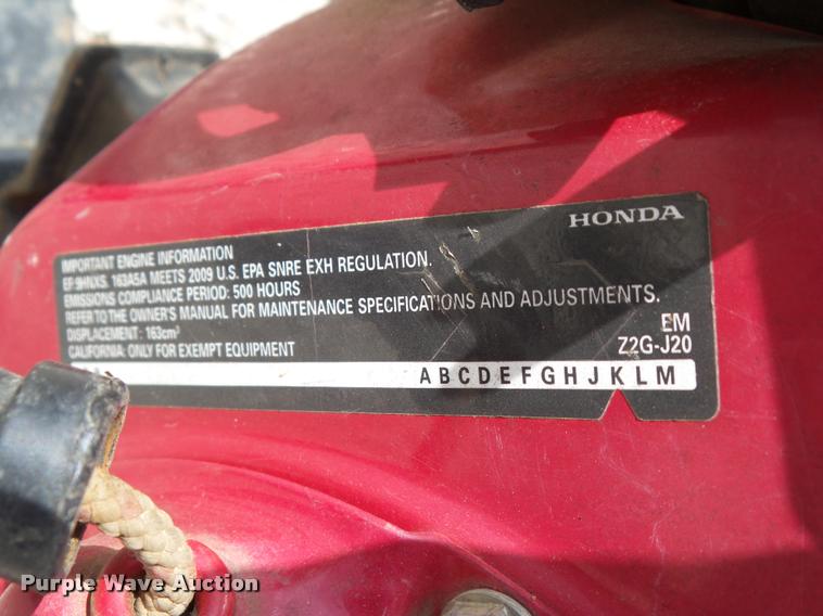 image for item CB9978 Honda WT20X trash pump