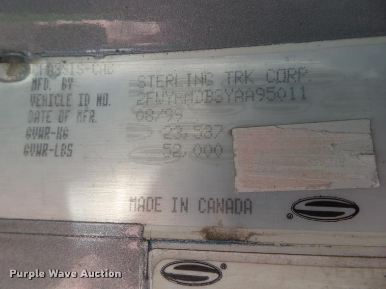 image for item CB9983 2000 Sterling AT9500 semi truck