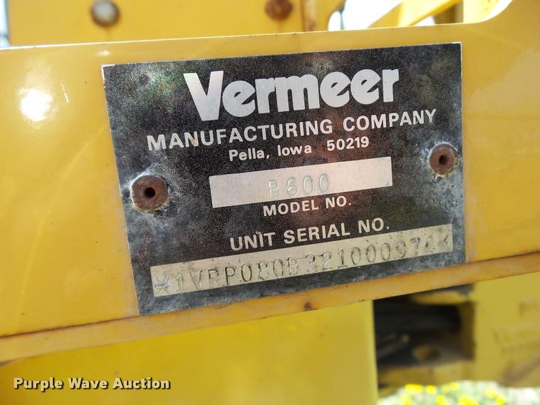 image for item CB9984 2002 Vermeer V5750 trencher