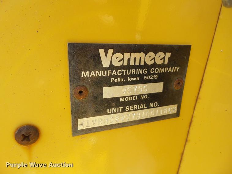 image for item CB9985 2003 Vermeer V5750 trencher