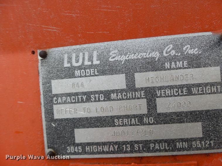 image for item DA3429 1984 Lull 844 telehandler