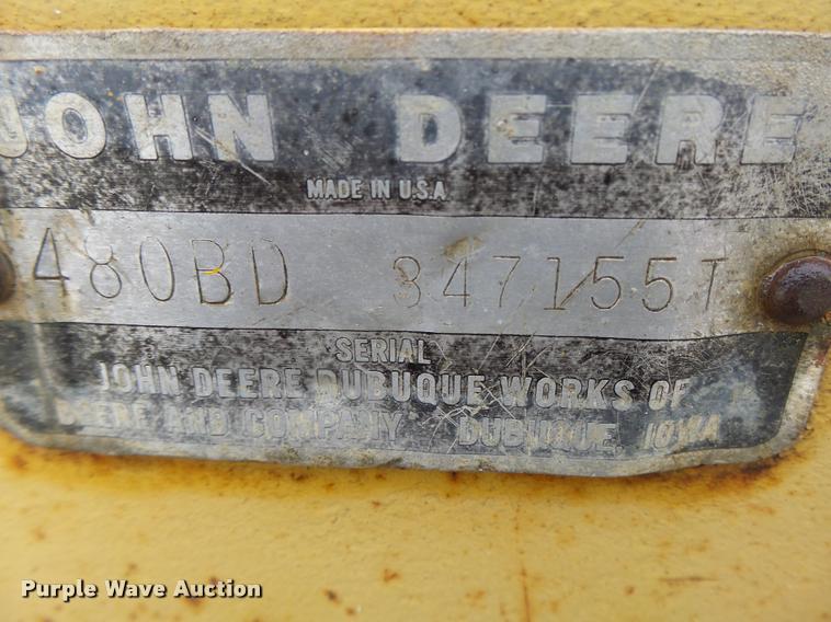 image for item DA3430 John Deere 480-B forklift