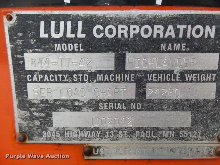 image for item DA3431 Lull 844-TT telehandler