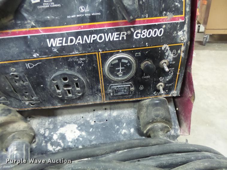 image for item DA3434 Lincoln WPG8000 welder/generator