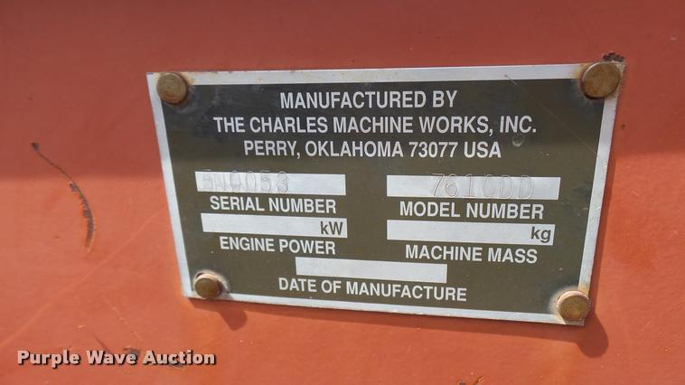 image for item DA7799 1996 Ditch Witch 7610 trencher