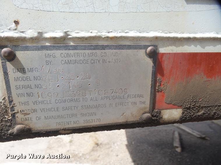 image for item DB0903 1996 Converto REJ-23-25 dump trailer