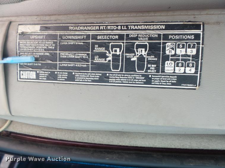 image for item DB1519 2001 Sterling L9500 dump truck