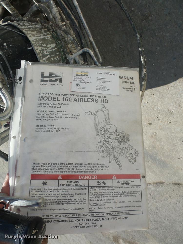 image for item DD9251 LDI 160 airless paint striper