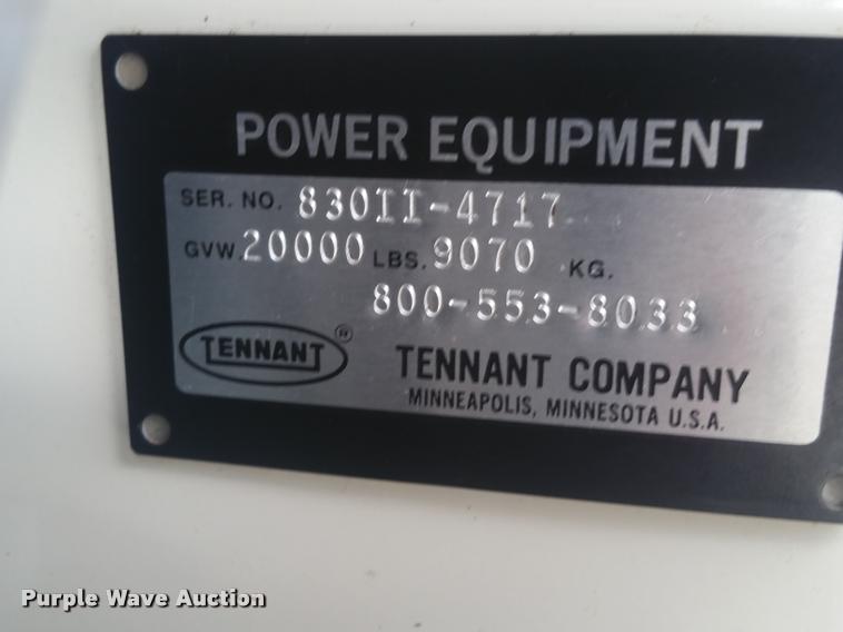 image for item DD9335 2002 Tennant 830 Series II sweeper