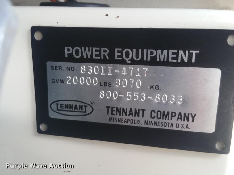 image for item DD9335 2002 Tennant 830 Series II sweeper