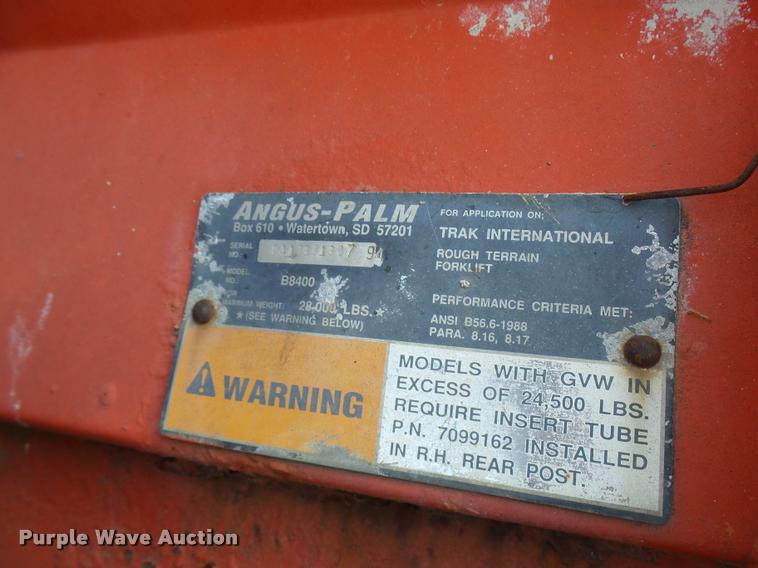 image for item K1900 1997 Sky Trak 6036 telehandler