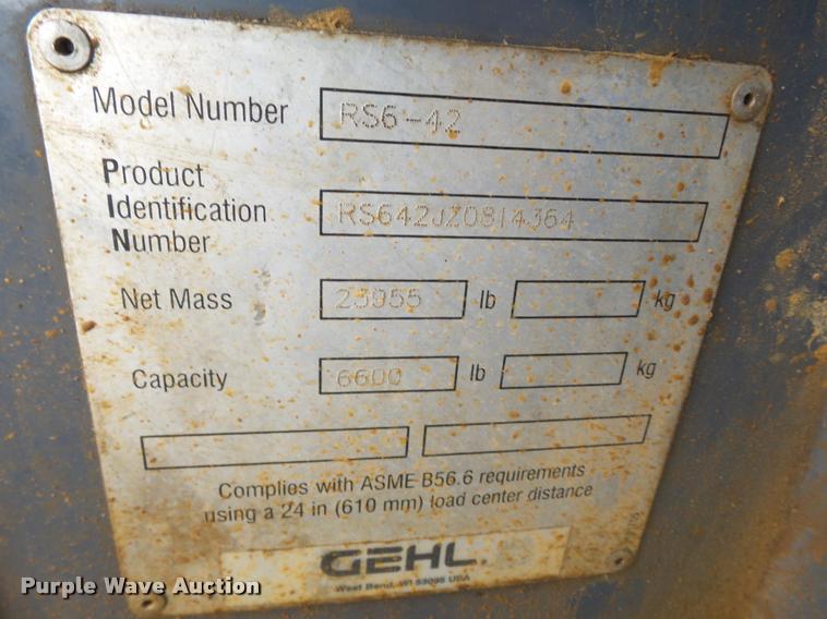 image for item K3283 Gehl RS642 telehandler