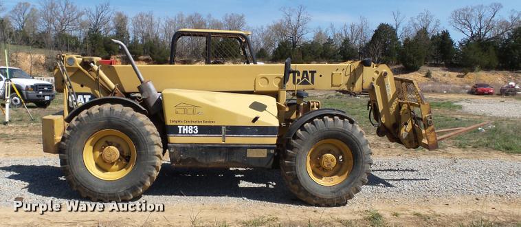 image for item K3284 Caterpillar TH83 telehandler