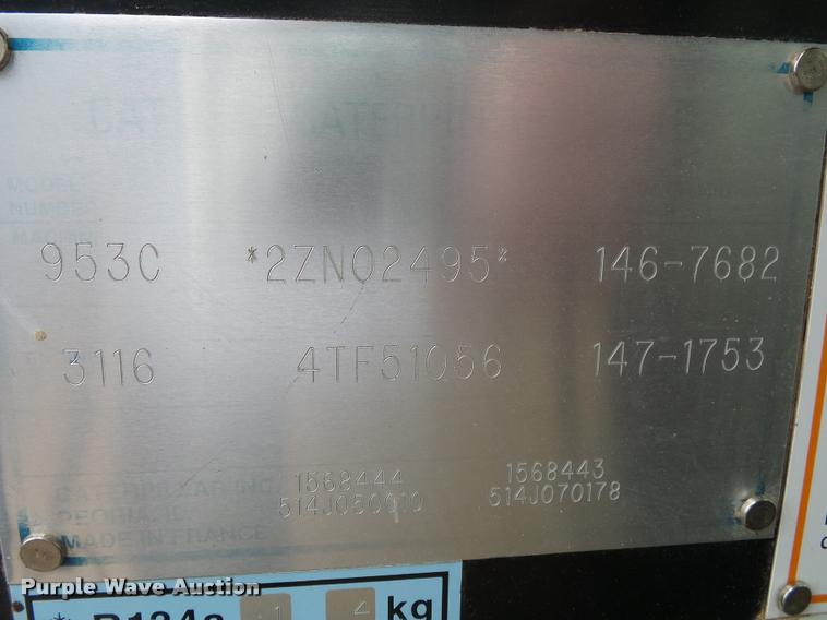 image for item K3287 1999 Caterpillar 953C track loader