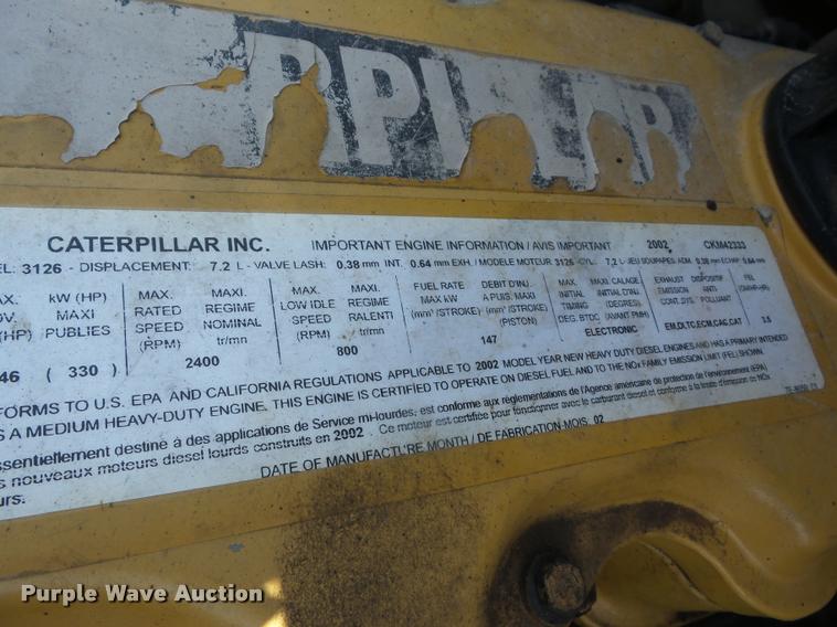 image for item K6476 2002 Freightliner FL80 digger derrick truck