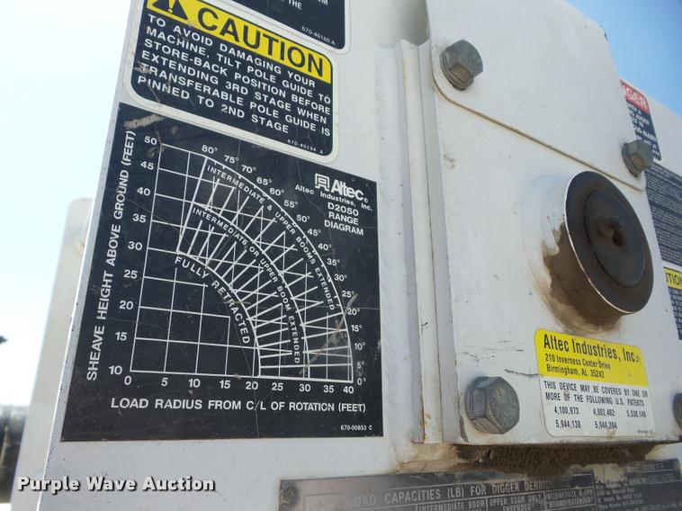 image for item K6476 2002 Freightliner FL80 digger derrick truck