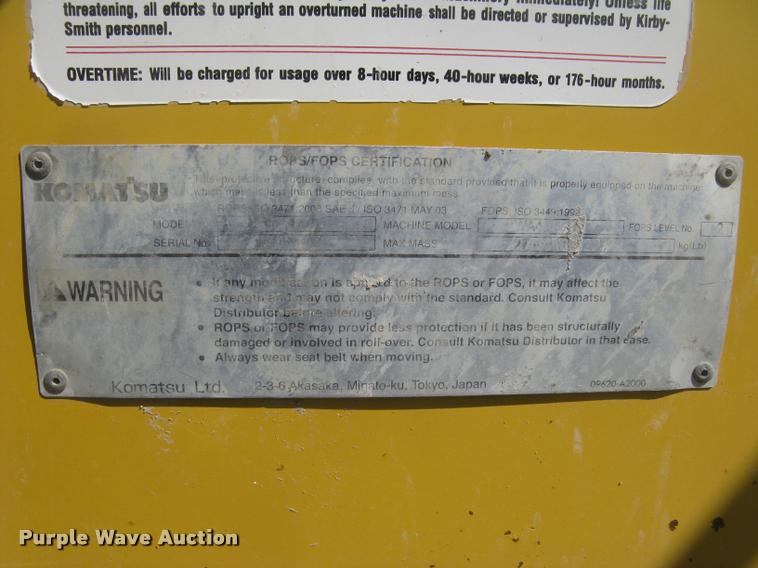 image for item L2384 2010 Komatsu WA480 wheel loader