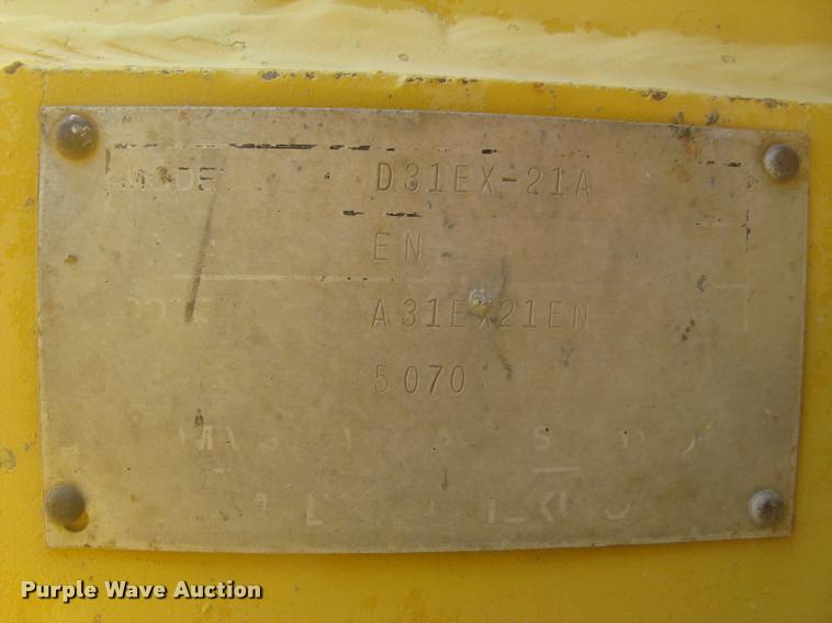 image for item L2386 2009 Komatsu D31EX KOMSTAT II dozer