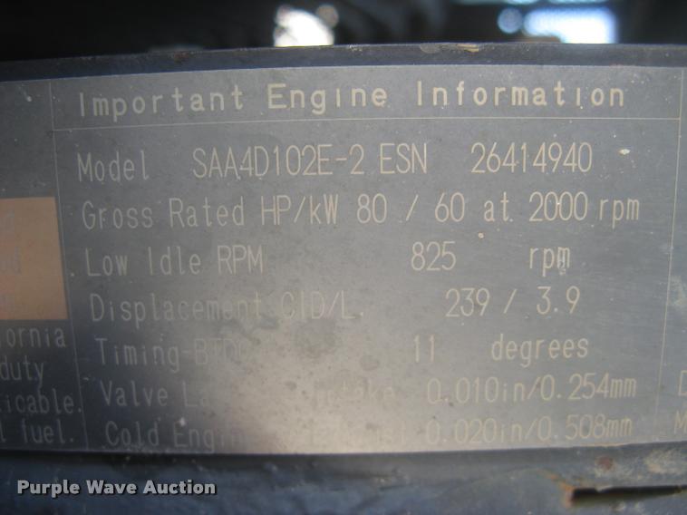 image for item L2386 2009 Komatsu D31EX KOMSTAT II dozer