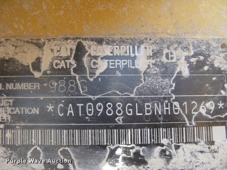 image for item L2387 2004 Caterpillar 988G wheel loader