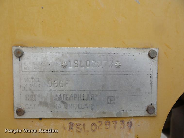 image for item L4674 1998 Caterpillar 966F wheel loader