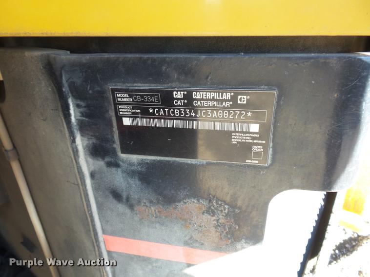 image for item L4704 Caterpillar CB334E double drum vibratory roller