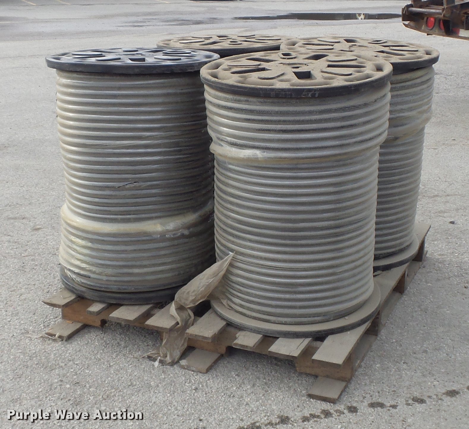 (12) reels of ground heater hose in St. Louis, MO Item CC9550 sold