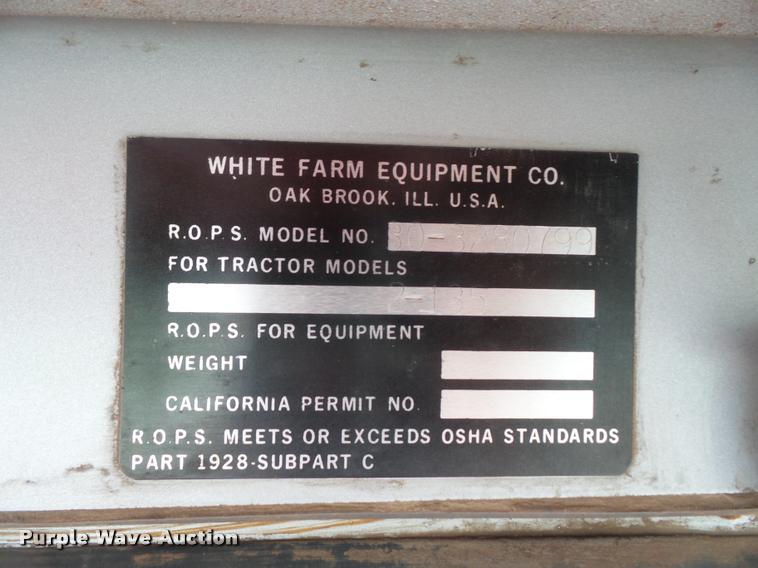 image for item DA8109 1982 White 2-135 tractor