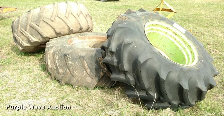 image for item DB0921 (3) 23.1-34 tires and wheels